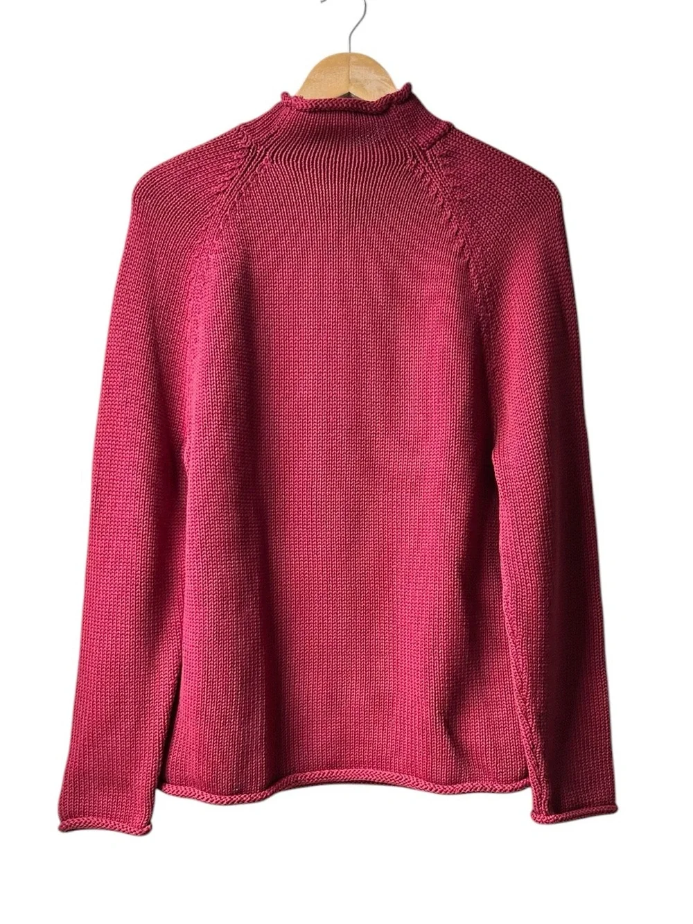 NWT J. Crew 1988 Rollneck Sweater Red Ochre Men’s Knit Cotton Sz XS $98 BW186